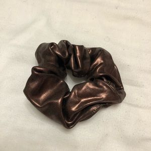 Copper metallic scrunchie